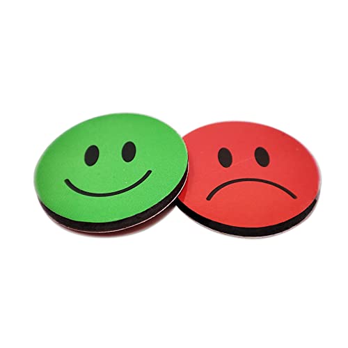 Imanes dobles sonrientes KAARP 1 pulg, 20 piezas miniatura 7