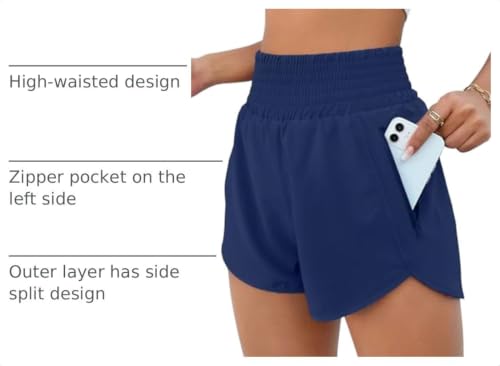 Image of BMJL 2.5 inch Athletic Shorts for Women Comfy High Waisted Short with Pocket