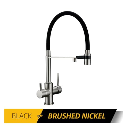 Robinet d'évier en laiton monotrou avec douchette pour cuisine moderne - 3