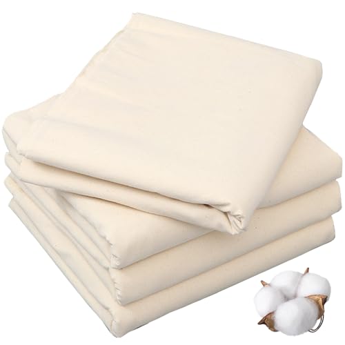 63in x 10.9 Yards 100% Cotton Muslin Fabric Medium Weight Natural Unbleached Muslin Fabric by Yard for Sewing DIY (Unbleached 10.9 Yard Bolt)