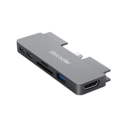 Hub 7 en 1 de type C Docooler avec ports USB 3.0 et audio HD pour iPad Pro et smartphone