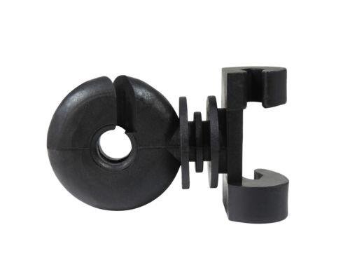 Weidezaun Zusatzisolator 100x "Klemmfix" für Federstahlpfähle