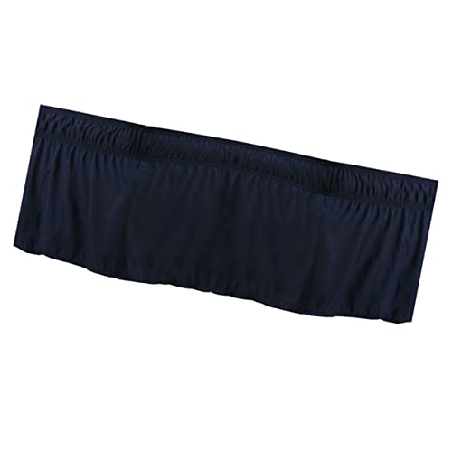 Funda de cama con falda plisada azul oscuro para colchón twin 2