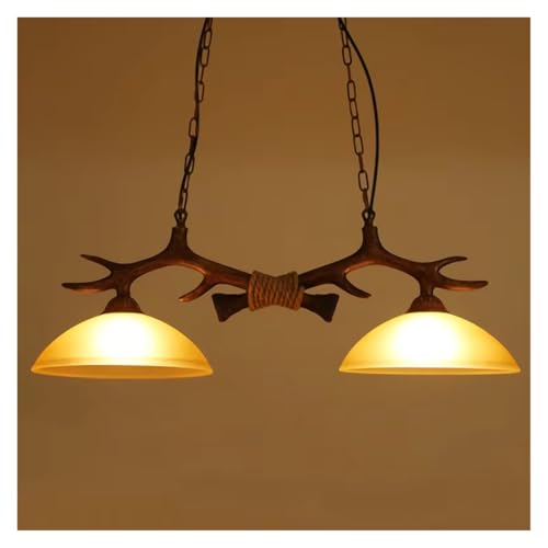 Lustre bois de cerf industriel pour créer une ambiance de chalet chaleureux dans votre salon