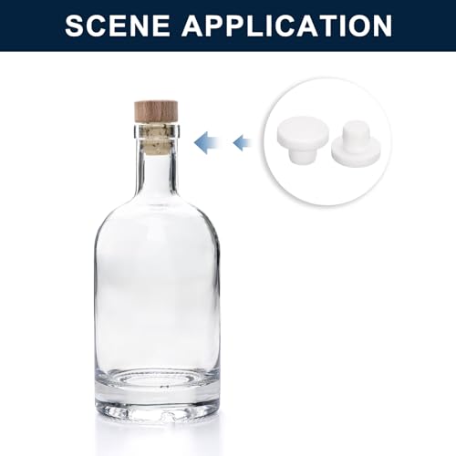 Image of uxcell 20 Pieces White Rubber Stopper, S10 Waterproof Plug Holes for 10mm / 0.39 inch Hole