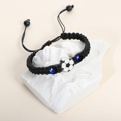 Image of Soccer Baseball Basketball Volleyball Gifts for Boys Girls,Handmade Braided Bracelet Gifts for Son Daughter Team Member