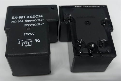 Relé 5 pines SX-901 ASDC24 de 24V y 30A para automatización de circuitos