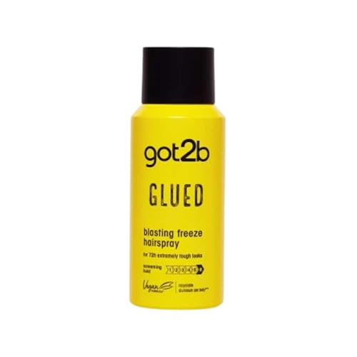 Image of Got2b Glued Blasting Freeze Hairspray for Extreme Styling, Ultra Strong Hold Level 6, Long-Lasting Fixation, Vegan Formula - 100ml