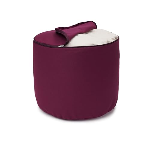 Meditation cushion - rondo big - Made in Germany, aubergine-coloured - Afbeelding 5