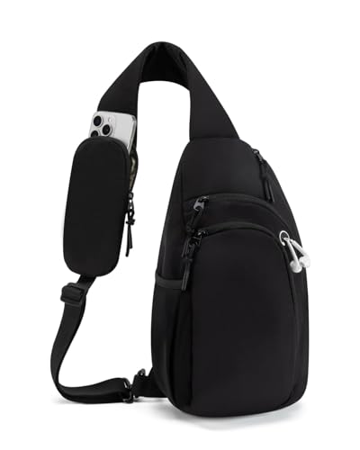 Image of Sling Bag Nylon Crossbody Bags for Women with Anti-theft RFID Blocking Pocket Cross Body Purse Adjustable Shoulder Strap