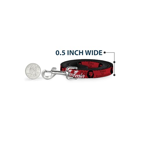 Laisse Che W/Fmln Rouge anti-traction Buckle Down sangle solide 6ft - 5
