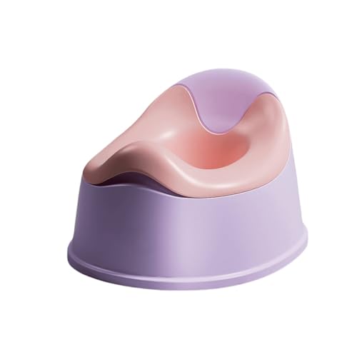 XVVX 男の子 女の子 おしりを挟まないトイレ補助便座 おしゃれでかわいいトイレトレーニング幼児用便座トレーニング 、子供用便座 、幼児用ポータブルトイレ トレーニングトイレ、 (ピンクのギフト小さなトイレ掃除ブラシ)