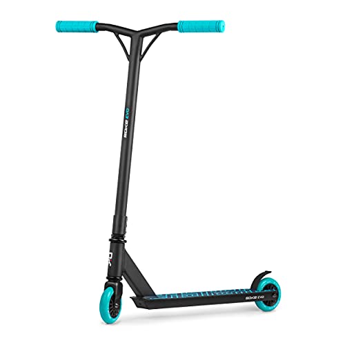 Image of SOKE Evo Stunt Scooter fur Extreme Skateparkfahrten - ABEC-9 Carbonlager aus verchromtem Stahl - PU-Rader 88A - Y-Bar-Lenker mit TPR-Griffen - Aluminium-Deck