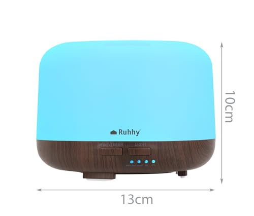 Diffuseur d'arômes 300 ml avec télécommande et humidificateur d'huiles coloré