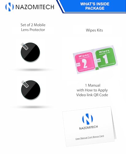 Image of Nazomi Tech For Vivo X200T Back Camera Lens Screen Protector 3D Anti Shock /Anti-Scratch /Clear /Camera Tempered Glass (Pack of 3)