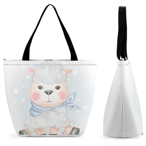 Sac à main mouton adorable grand format 28.5x18x32.5cm chic