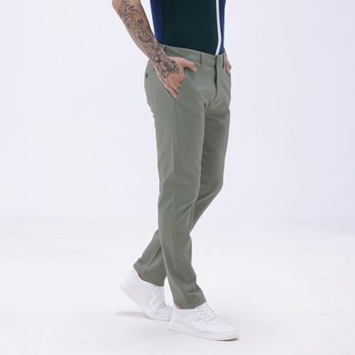 Image of BASICS Premium Cotton Stretch Formal Trousers for Men | Office Pants