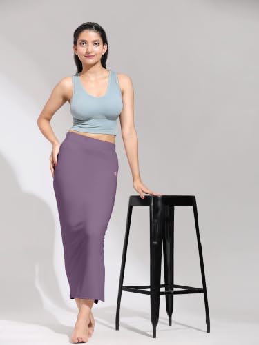 Image of TRENDMALLS Women's Polyester Spandex Stretchable Straight Saree Shapewear Petticoat for Women, Cotton Blended, Skirts for Women, Saree Shaper