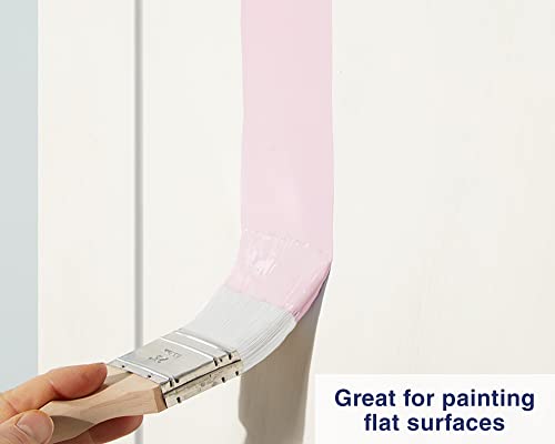 Image of Zibra Flat Paint Brush for Top Coats, Flat Surfaces, Walls and Doors, 2-inch, Comfort Handle, for All Paints and Stains