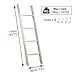 MBXLDGFD Bunk Bed Ladder Bunk Ladder White Metal Bed Ladders - 4 Rungs, Bedroom Camper Car Dorm Daughters Bed Hook-on RV Ladder, Replaceable & Easy to Install (Size : 116cm/46)