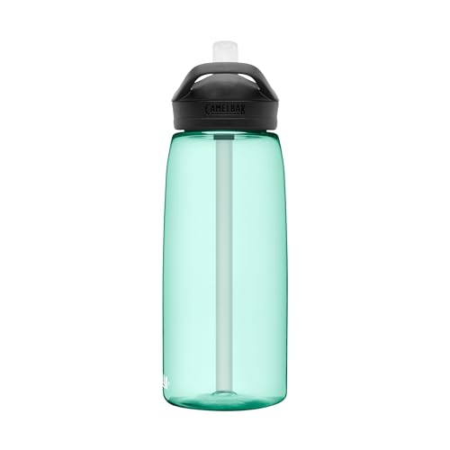 Image of CamelBak Eddy+ Water Bottle with Bite Valve Straw, Leak‑Resistant Easy‑Sip Design for Everyday Hydration, 32oz, Mint