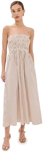 PISTOLA Women's Bianca Dress, Tiramisu Stripe, L