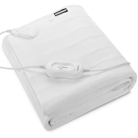 Monzana® Couverture chauffante 150x80cm 60W 1 Place 3 Niveaux Cover