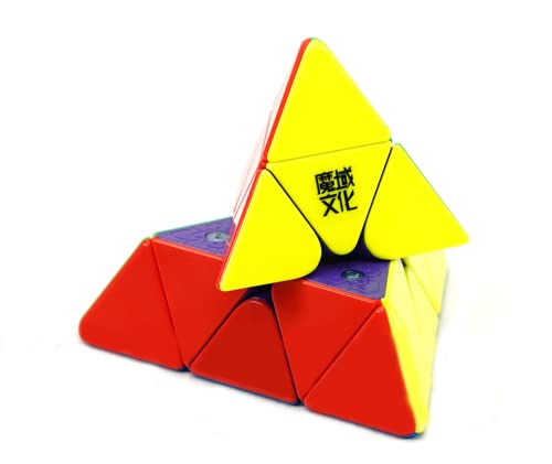 Cubo Mágico MoYu Meilong Pastel 3x3 Pyraminx – Superficie Esmerilada, Antiadherente Y Con Elasticidad Ajustable, Ideal Para Principiantes Y Coleccionistas