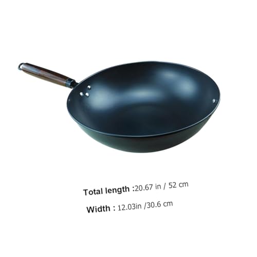 Wok de hierro antiadherente para cocina con mango miniatura 2