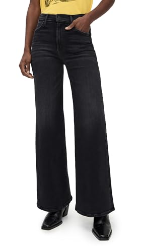 MOTHER Women's The Hustler Roller Sneak Jeans, NOT Today Satan, 33