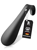 JK Trade® L'original | Chausse-pied stable en acier inoxydable de 15 cm | Chausse-pied en acier inoxydable pour les voyages | Petite chausse-pied pour les déplacements | Shoe Horn | Business