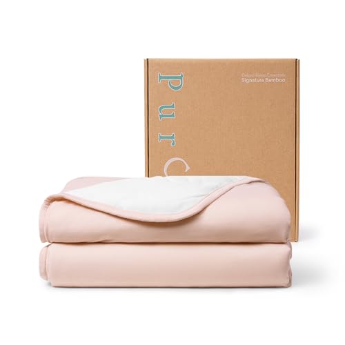 Image of PurComfy Supersoft Baby Blanket, Premium Bamboo Viscose Baby Quilt, Hypoallergenic and Breathable, for Newborns, 33"×33"