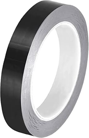 TORIOX Sealing Tape Strip for Floor Adhesive Tile Decoration Floor Tape Home Tile Sticker Waterproof Gap and Wall Home And Kitchen (1cm Wide x 50M) (Black)
