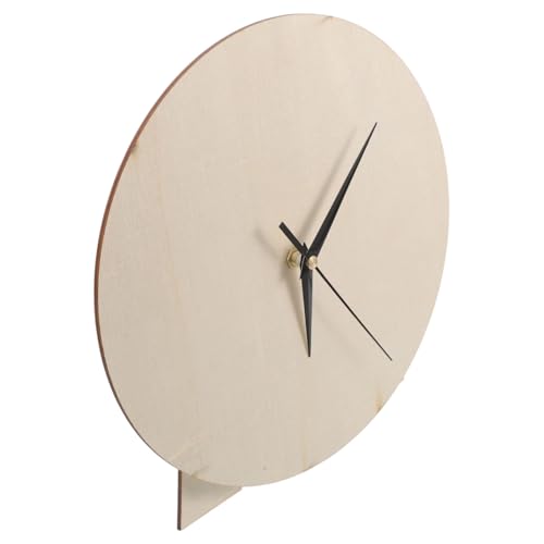 minkissy Plaque de Dial Bois Rond à Peindre pour Garçon Fille Projet Créatif Décoration pour Maison Salle de Classe