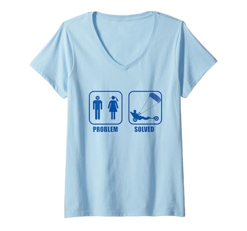 Damen Strand-Kite Windracer Land-Kite Kite-Strandsegler Kite-Buggy T-Shirt...
