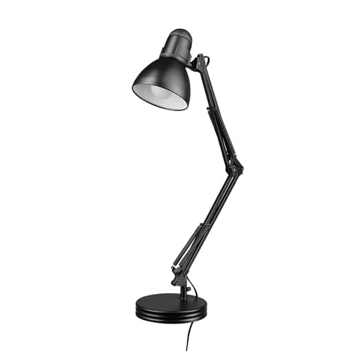 Globe Electric 5698601 Heavy Base Architect Desk Lamp, Black