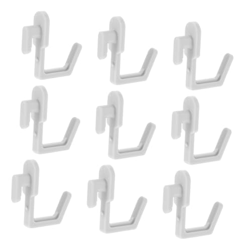 Gatuida 20 Piezas Gancho De Tablero De Clavijas Alfiler Cochera Ganchos Para Colgar Estante Kit Para Colgar Cuadros Tablero Perforado Percha Cesta Colgante Póster Light Grey El Plastico