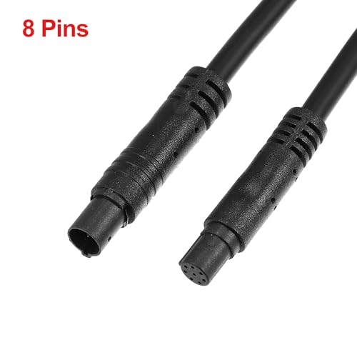 Image of X AUTOHAUX Car Rearview Camera 8 Pin 16.40ft 500cm Backup Camera Extension Cable Dash Camera Cord Wires PVC