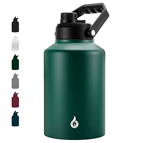 Image of BJPKPK 128oz Insulated Water Bottle, 1 Gallon Water Jug, Stainless Steel