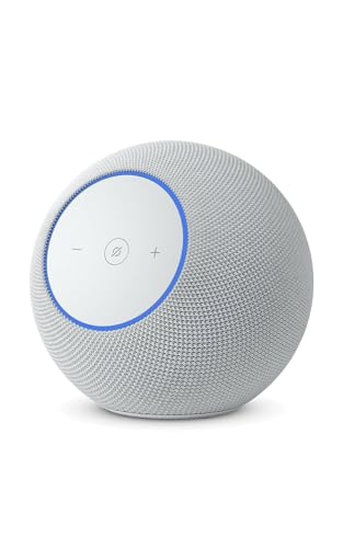 Amazon Echo Studio (newest model), Alexa speaker with immersive spatial audio and Dolby Atmos, hands-free smart home management, Bluetooth, Glacier White