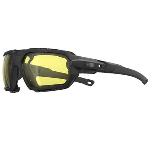 HTS HUNTERSKY Q37 Protective Powersports anti fog yellow tinted night vision driving riding glasses hunting Shooting Airsoft Skydiving Wind Dust proof - HTS HUNTERSKY