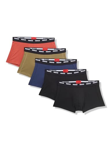 HUGO Men's 5 Pack Stretch Cotton Trunk