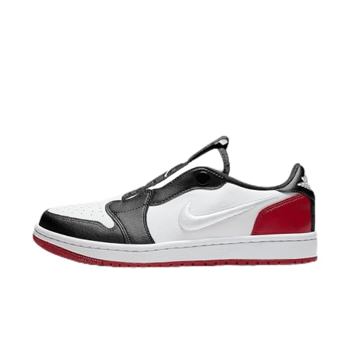 Nike Air Jordan 1 Retro Low Slip Women's Shoes (AV3918-102, White/White-Gym RED-Black) Size 5