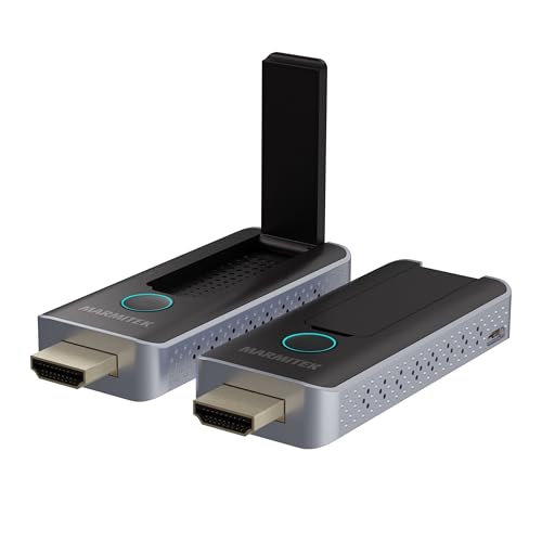 Wireless HDMI Extender Marmitek Stream S2 Pro - Présentation sans Application - 1080p/60Hz, AirPlay & Miracast, Jusqu’à 20 émetteurs - Plug & Play en Salle de...