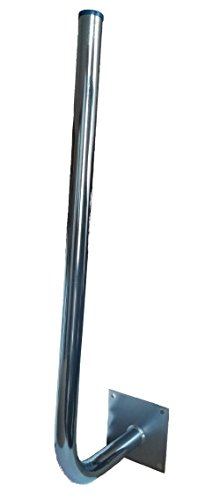 Supporto a parete braccio angolare 75 cm déport 25 cm diametro 38 mm per antenne 4G LTE 5G parabola satellitare