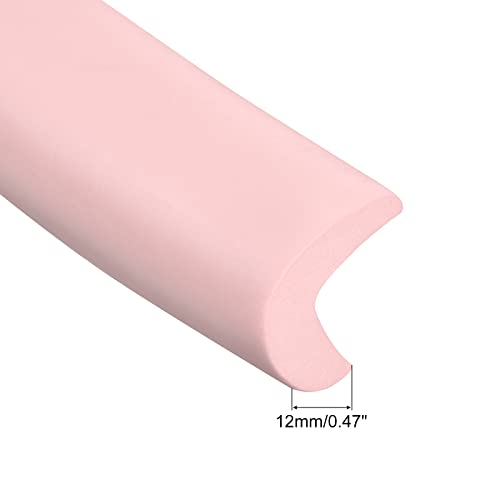 Image of uxcell Corner Guards Edge Protectors 16.4ft(5M), Foam Safety Bumper L Shape for Furniture Corner Table Edge Guard, Pink