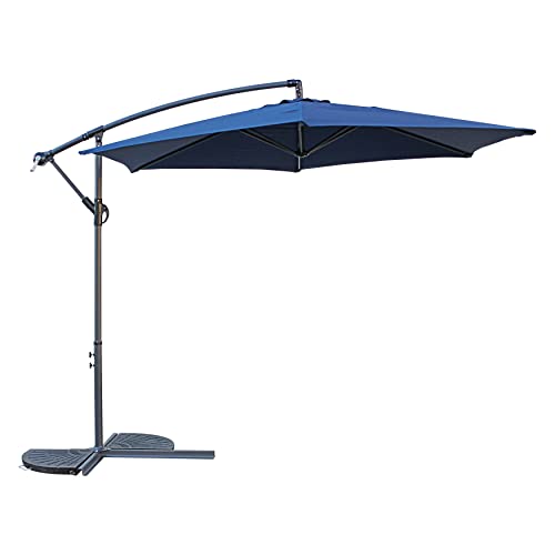 International Caravan St. Kitts 10-foot Aluminum Cantilever Umbrella Terra Cotta