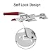Accessbuy Toggle Latch Clamp,U-Bolt Self-Lock Large Toggle Latch,2000Lbs Holding Capacity,Adjustable Heavy Duty Latch Hardware for Machine,Smoker lid,Tire Carrier and More (7.87 inch)