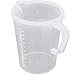 TSKDKIT Jarras Medidoras Plastico 2l vasos medidores grandes 2000 ml vasos medidores de plástico 2 l jarros graduados para cocinar agua fría, té, zumo, cerveza y leche