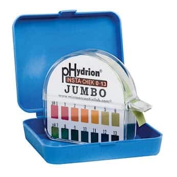 Papel pH jumbo pHP, rango de 6,0 a 8,0 pH, rollo de 0,0 a 8,0 pies/rollo